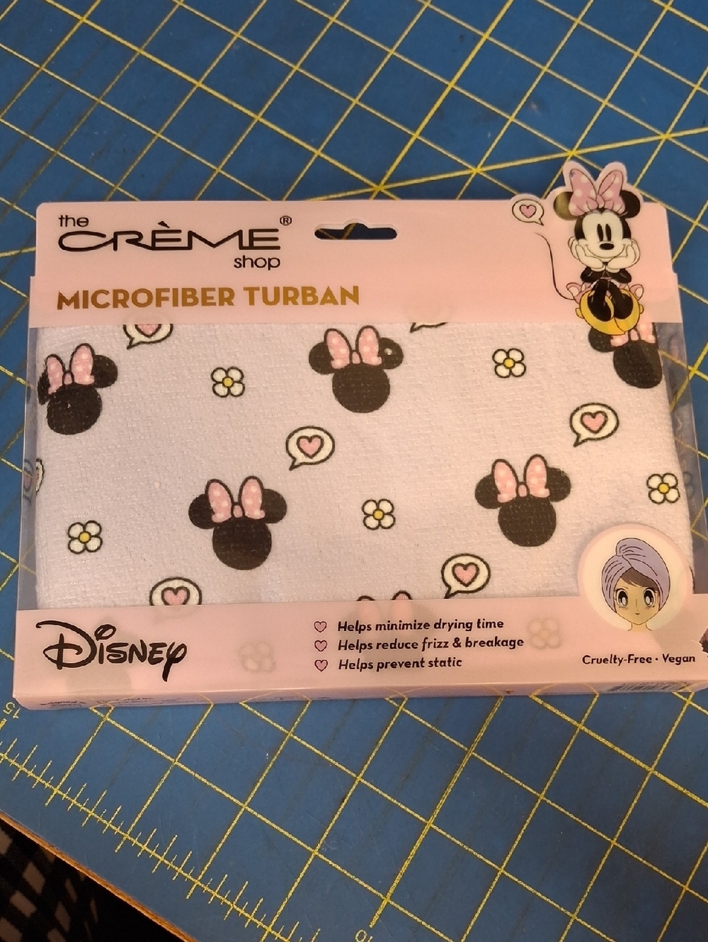The Crème Shop Disney Minnie Mouse Microfiber Turban NWT